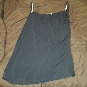 Rhinestone sleeve black top